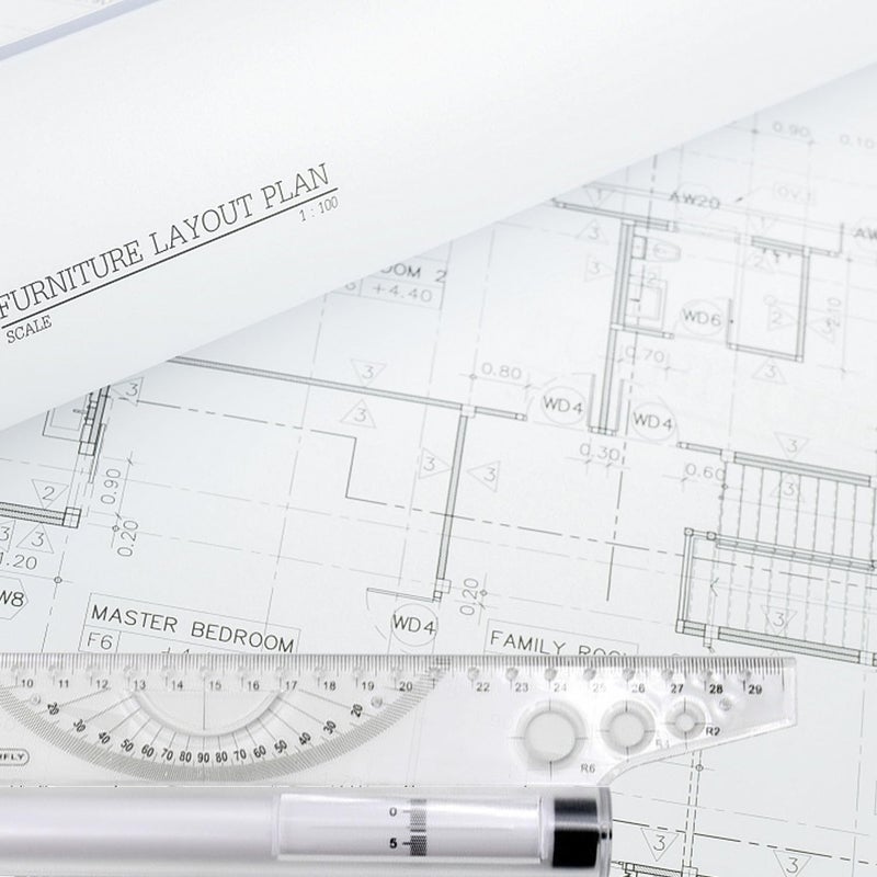 اتول مارت مسطرة متوازية دوارة من يوتول مارت، 12 بوصة، أداة قياس ورسم متعددة الأغراض لرسم الخطوط المتوازية والدوائر والزوايا، قطعة واحدة - Image 5